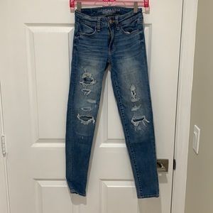 ripped american eagle jeans